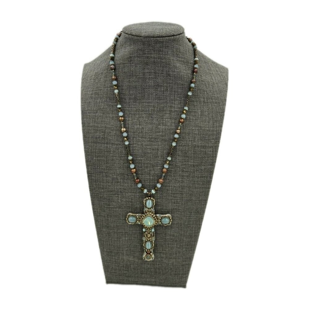 Michal Golan hand Crafted Cross Necklace